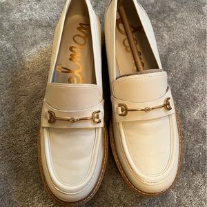 Ivory leather loafer